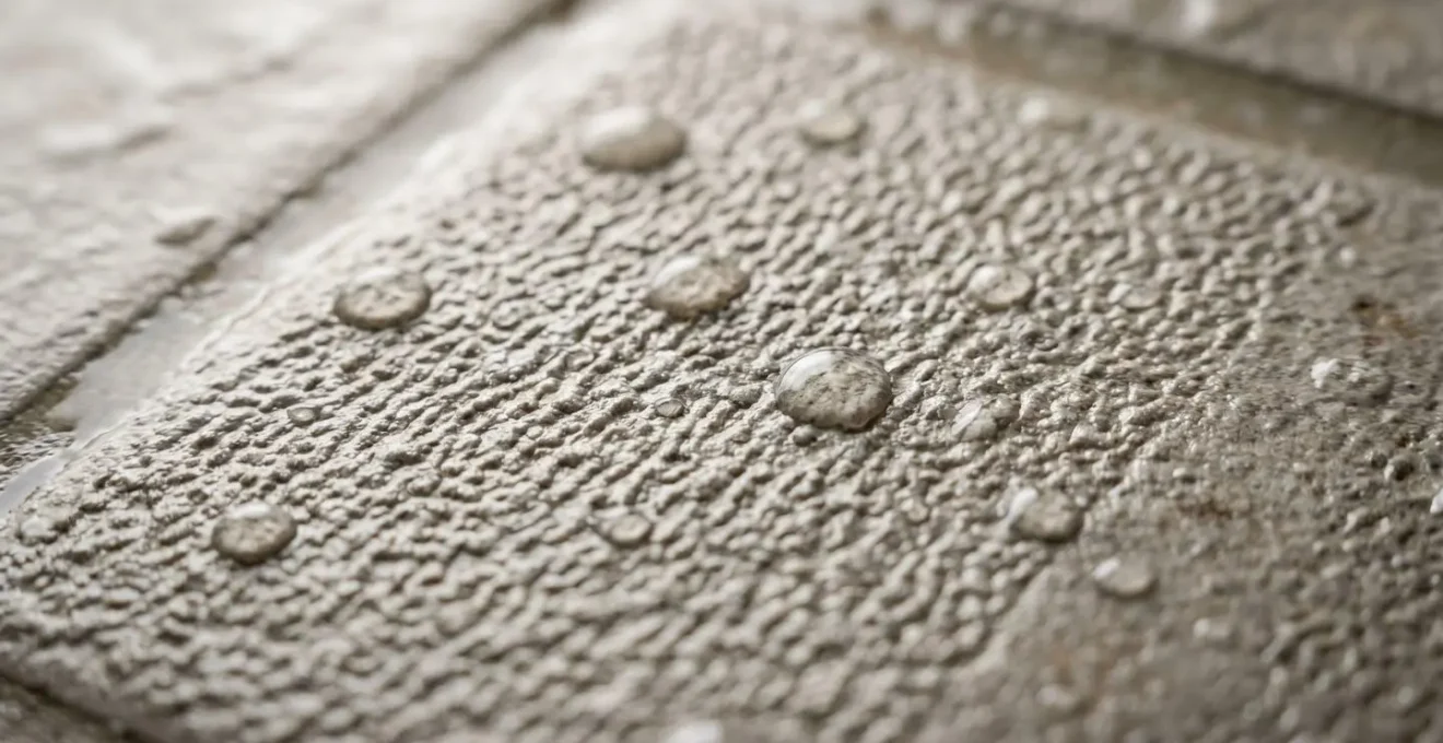 Gros plan sur texture de carrelage antidérapant pour douche avec relief et propriétés de sécurité