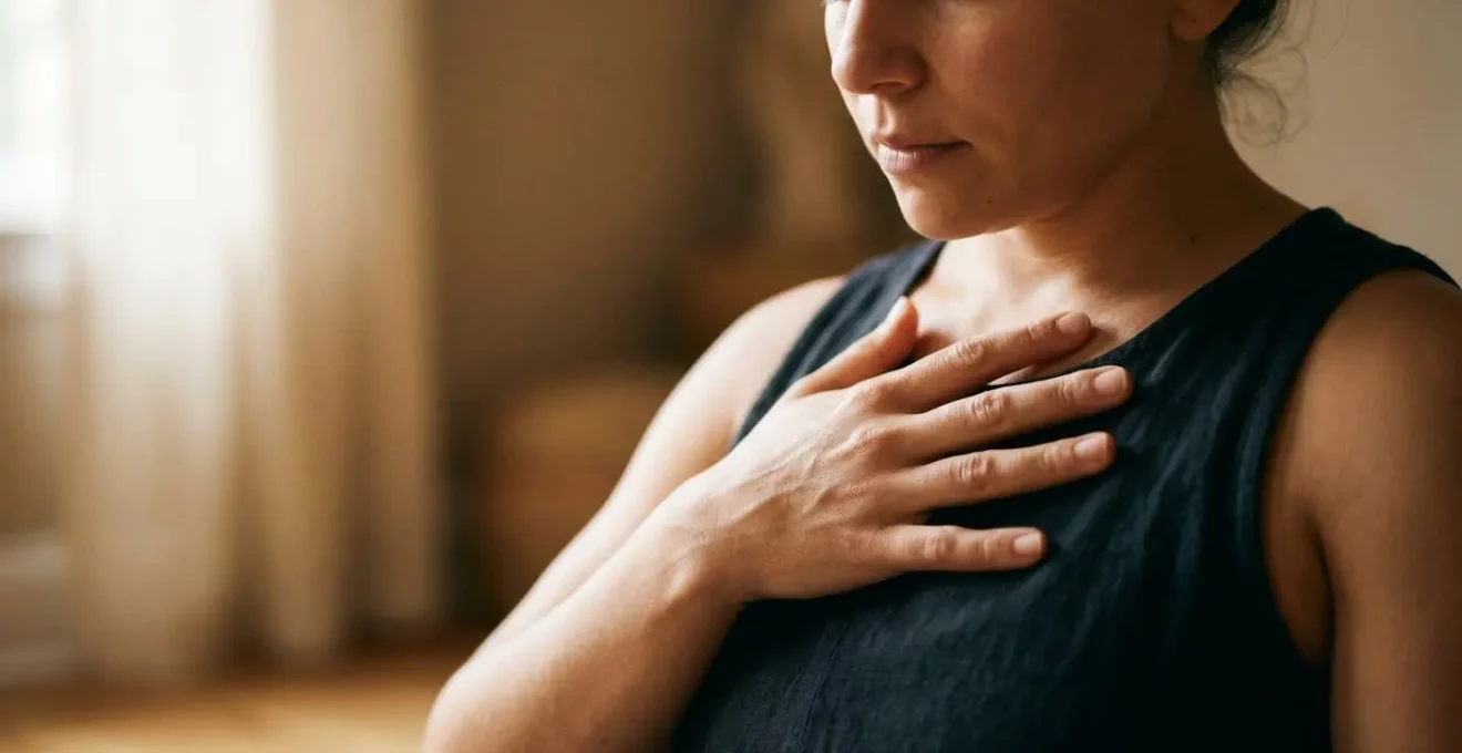 Pratique de la cohérence cardiaque montrant la synchronisation du rythme respiratoire et cardiaque