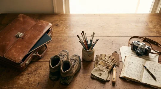 Image symbolisant la découverte de nouveaux loisirs et la recherche de sens après la fin de la vie professionnelle