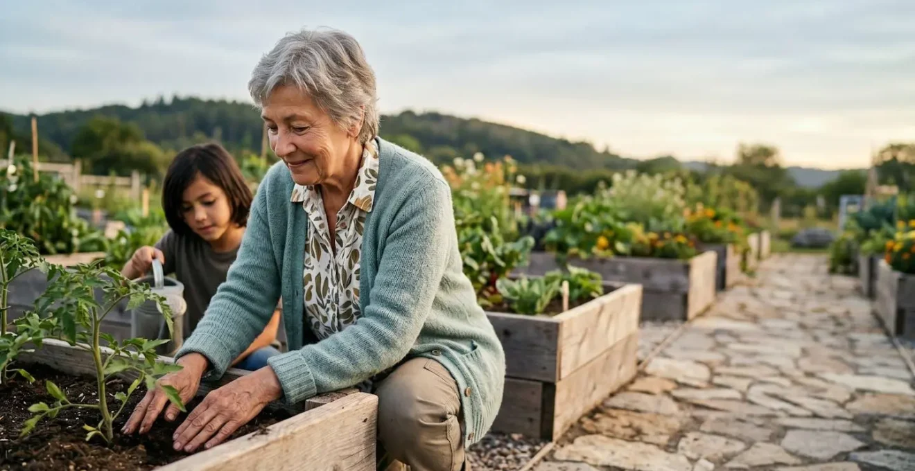 Personne âgée retrouvant un sentiment d'utilité à travers une activité sociale significative