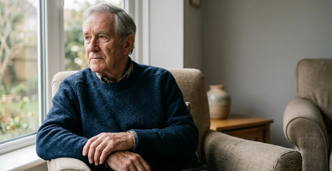 Personne âgée dans un moment de solitude illustrant la difficulté du diagnostic de la dépression chez les seniors