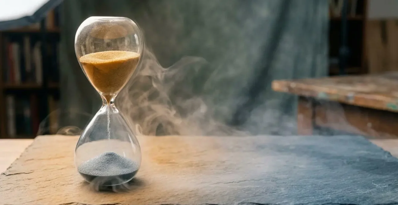 Représentation visuelle du concept de vieillissement cellulaire lié au stress chronique