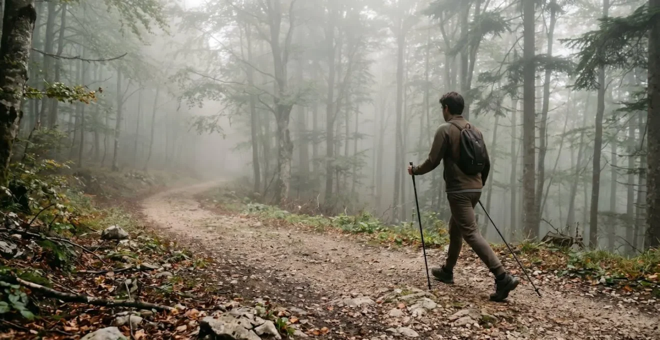 Représentation visuelle du concept d'endurance cardiovasculaire et de zones d'effort pendant la marche nordique